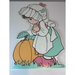 Precious Moments Thanksgiving Prayer Yard Sign 1997 Impact Plastics 26 X 16
